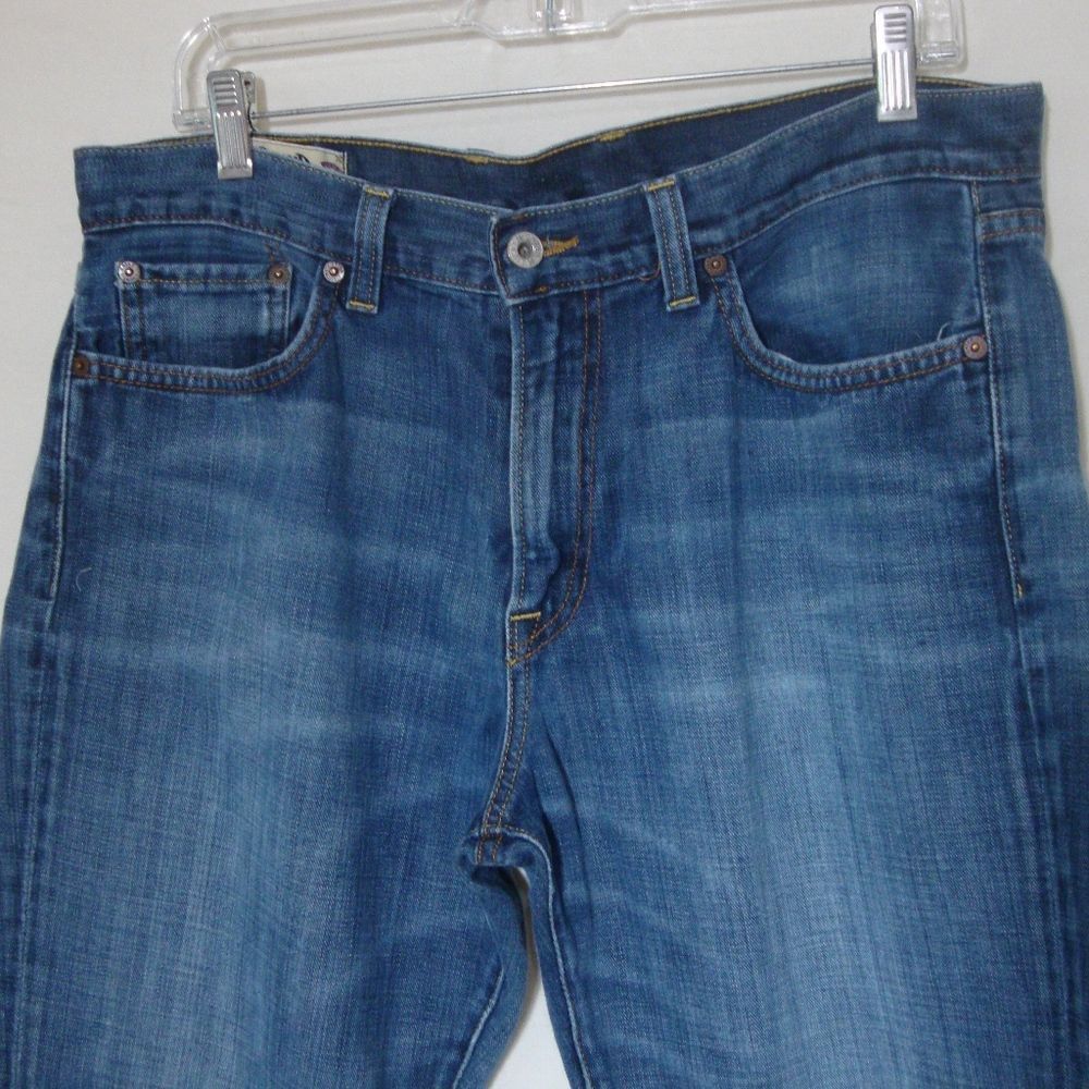 Lucky Brand Jeans Relaxed Straight Blue Denim Soft - Picture 5 of 7